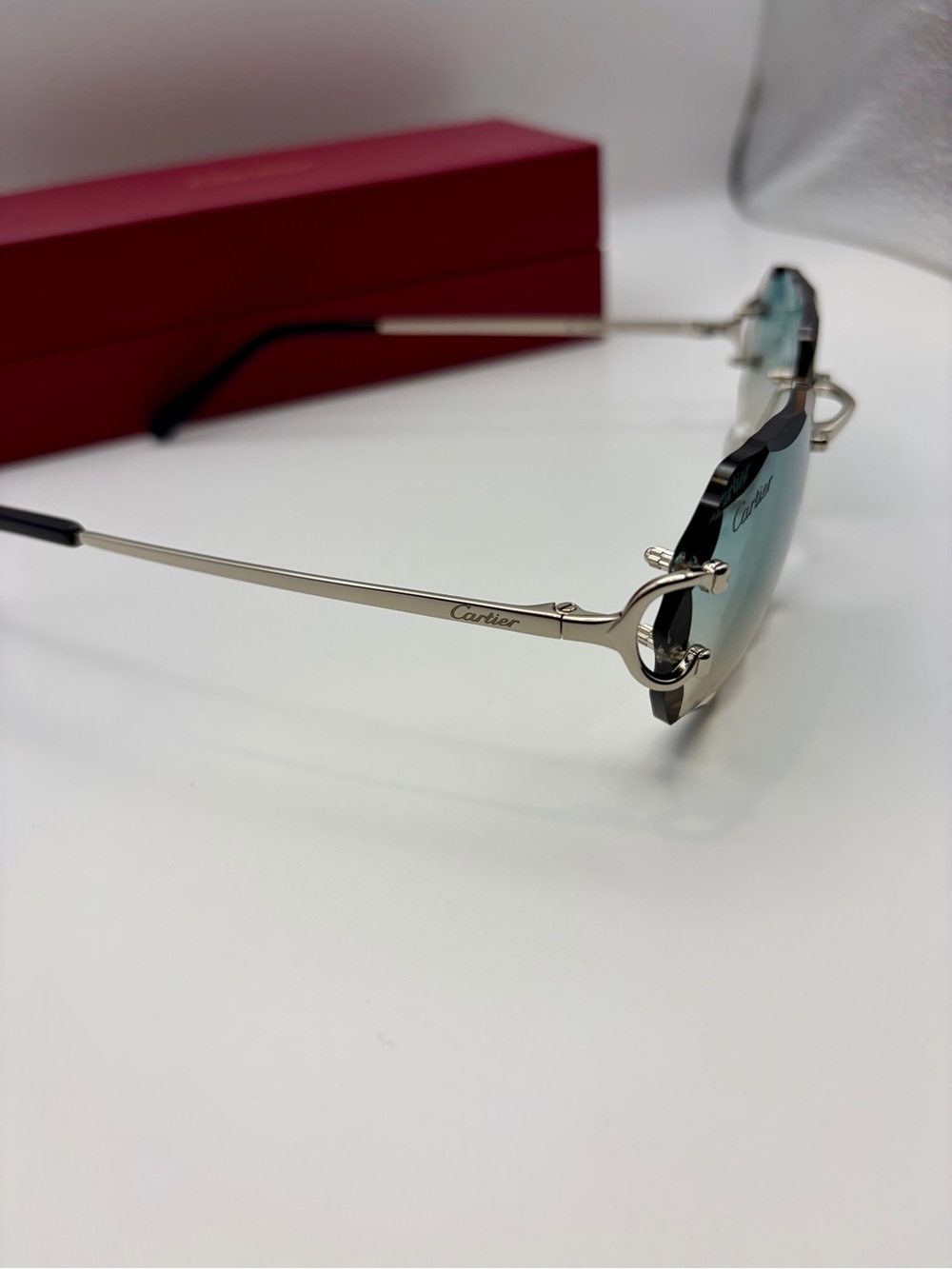 Cartier Rimless Gradient Sunglasses - Picture 6 of 8